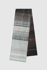 WATERFALL PLEAT COTTON SILK SCARF