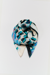 FLYING SHADOWS SILK TWILL SCARF 54