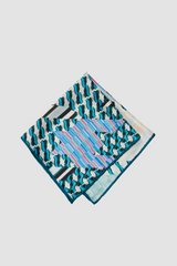 FLYING SHADOWS SILK TWILL SCARF 33