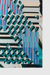 FLYING SHADOWS SILK TWILL SCARF 54