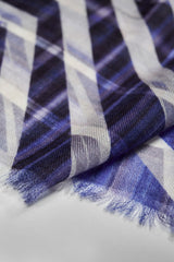 VIOLET PULSE PURE WOOL SCARF