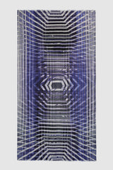 VIOLET PULSE PURE WOOL SCARF
