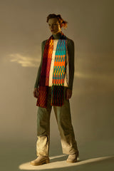 SUNSET TIDE PURE WOOL SCARF