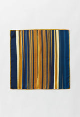 LONDON BLUE SILK SATIN SCARF 45