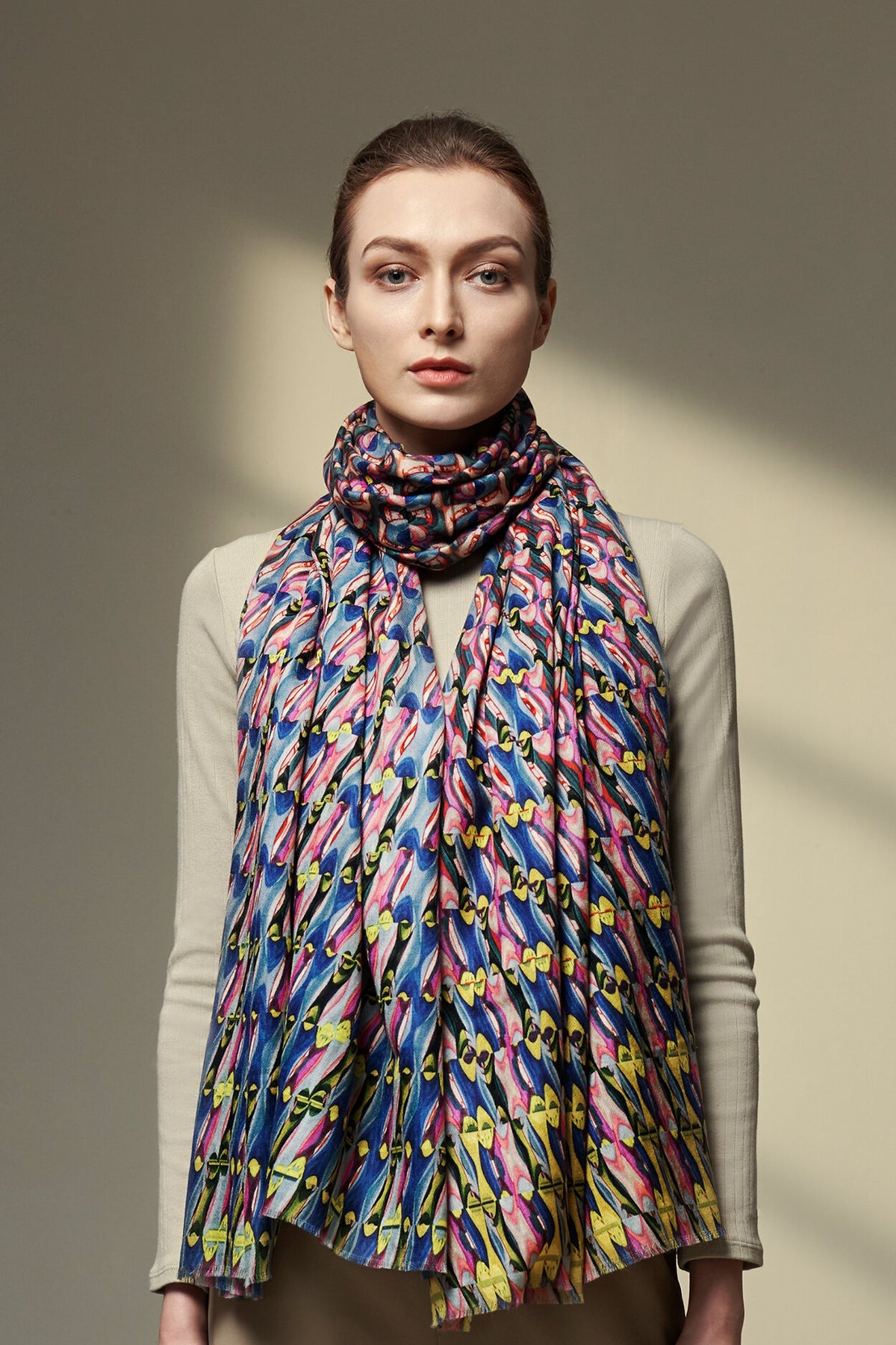 Louis Vuitton Leopard Infiniti Silk Scarf - Blue Scarves and