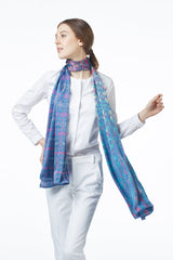 PEACOCK SILK SCARF