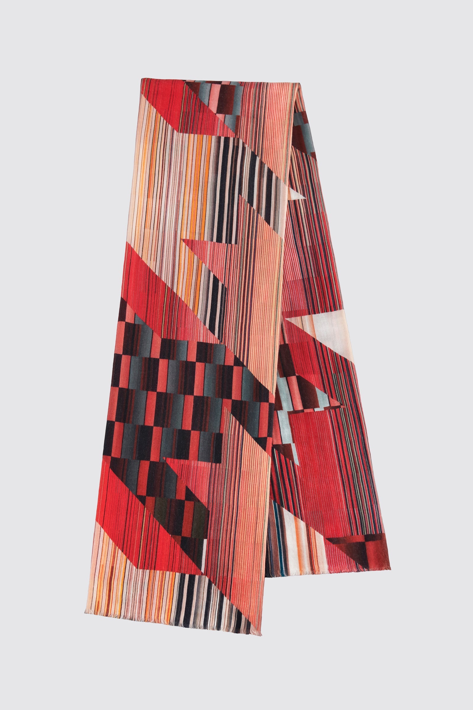RED DRIFT ICON PURE WOOL SCARF – YEN TING CHO