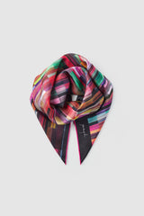 FLOWER CLUSTERS SILK TWILL SCARF 90