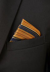 LONDON BLUE SILK SATIN SCARF 45