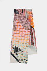 SUNLIT RHYTHM COTTON SILK SCARF