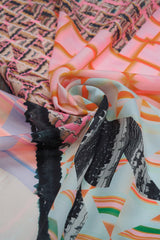 SUNLIT RHYTHM COTTON SILK SCARF