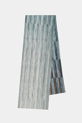 CASCADING PLEAT COTTON SILK SCARF