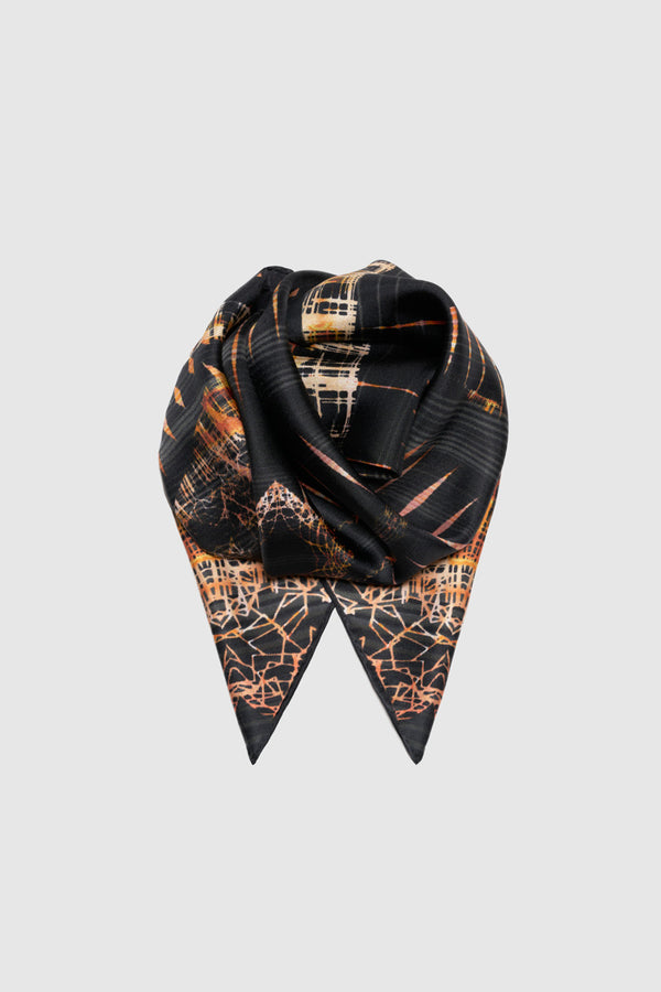 EIFFEL FLAME SILK TWILL SCARF 54