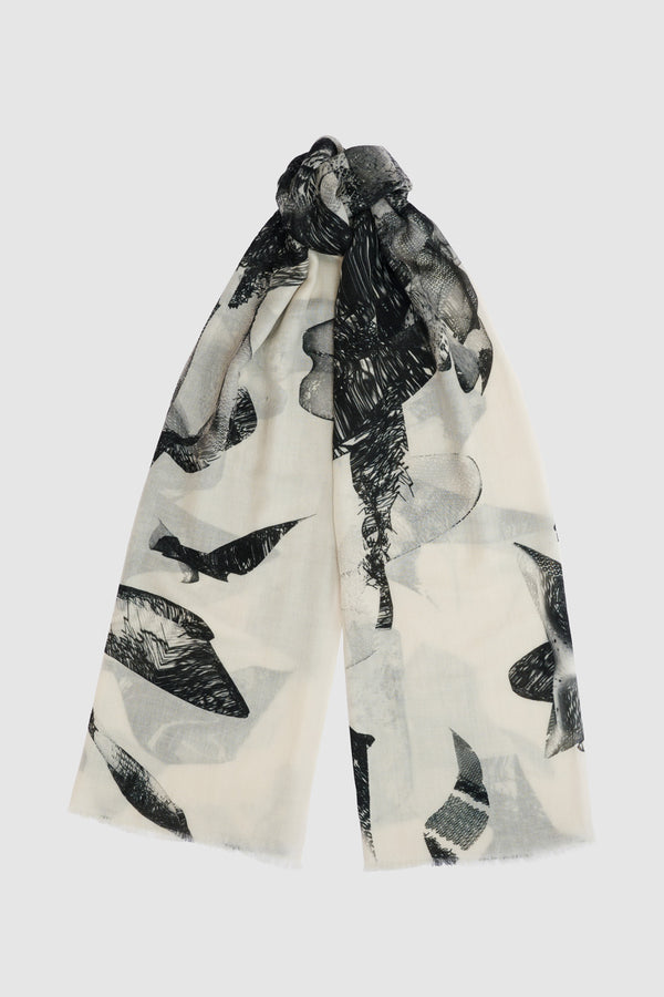 DANCING SHADOWS ICON PURE WOOL SCARF