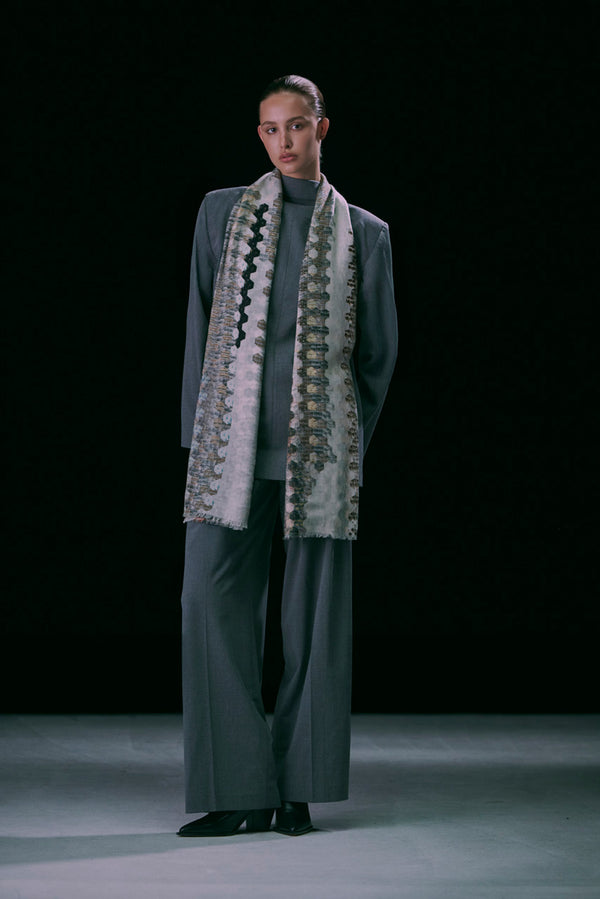 CITY SILHOUETTE ICON PURE WOOL SCARF