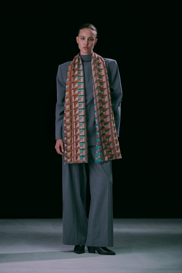 DESERT ROSE ICON PURE WOOL SCARF
