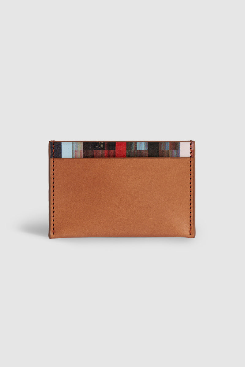 BANYAN PLEAT LEATHER CARD HOLDER