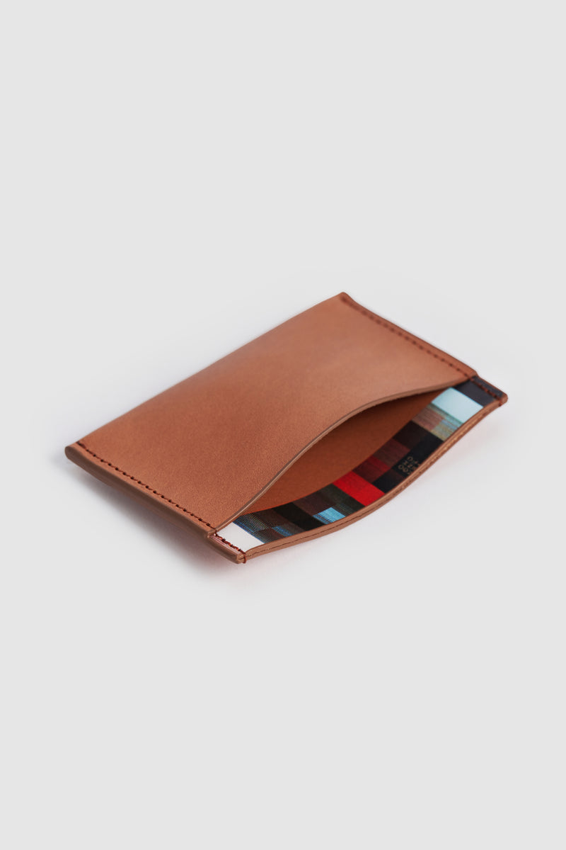 BANYAN PLEAT LEATHER CARD HOLDER