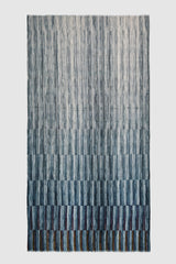 CASCADING PLEAT PURE WOOL SCARF