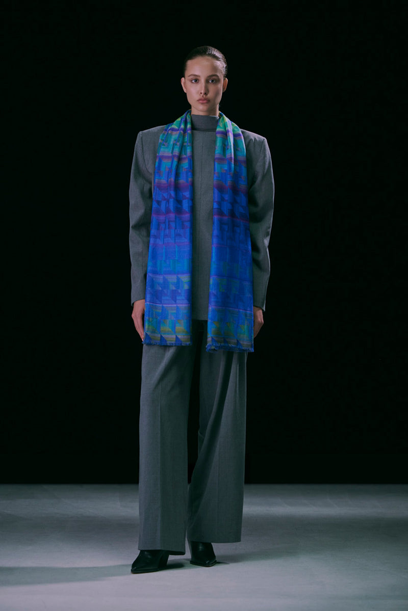 ELECTRIC WALTZ PURE WOOL SCARF