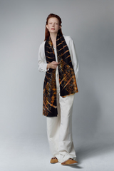 EIFFEL FLAME ICON PURE WOOL SCARF