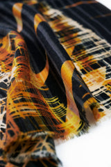 EIFFEL FLAME ICON PURE WOOL SCARF