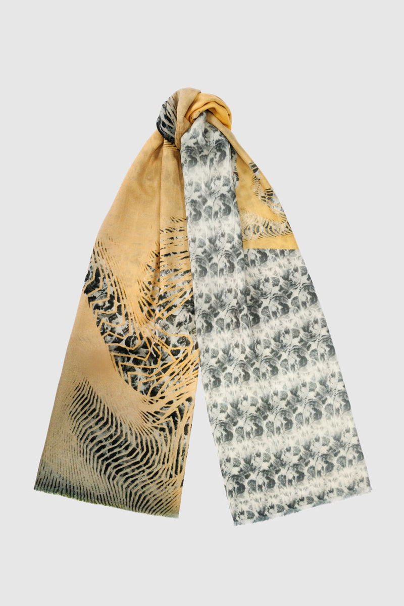 GOLDEN PULSE ICON PURE WOOL SCARF