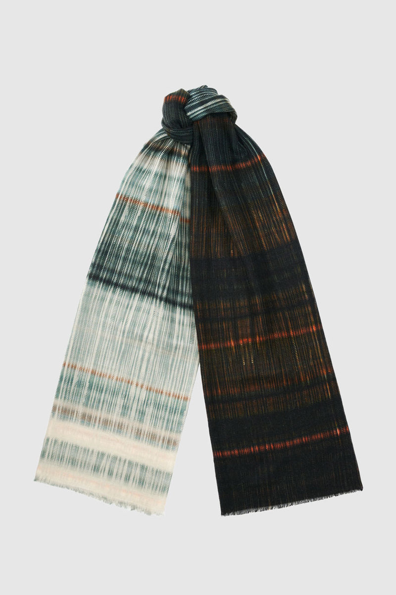 WATERFALL PLEAT ICON PURE WOOL SCARF