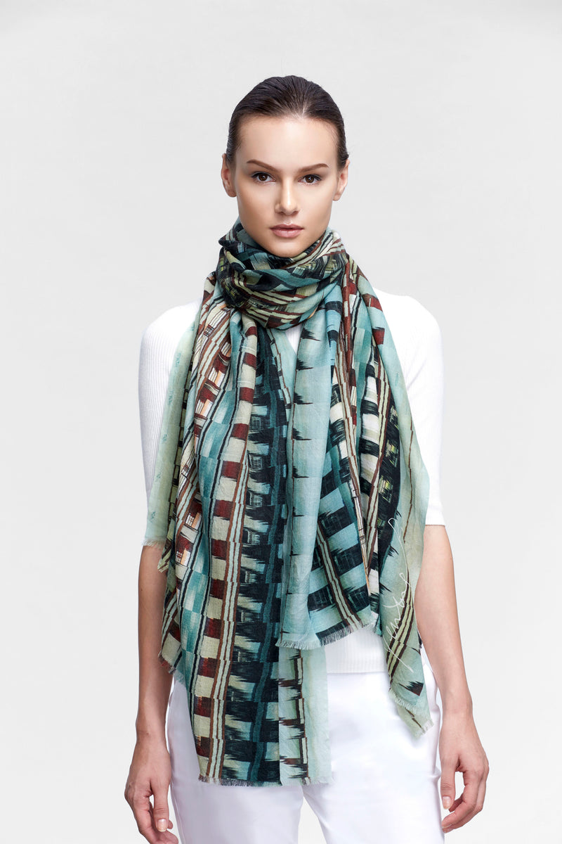 WINTERSCAPE PURE WOOL SCARF